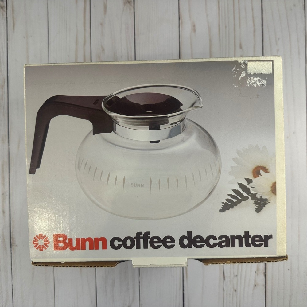Bunn Easy Pour Coffee Decanter Glass Replacement Carafe Black Handle New in Box